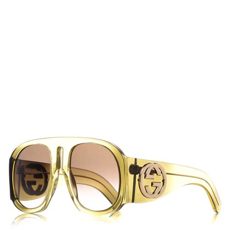 gucci aviator sunglasses yellow lens|gucci aviator sunglasses sale.